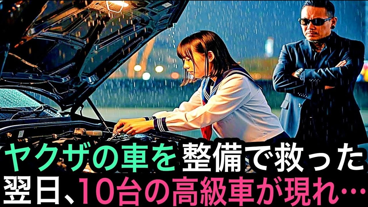 「恩は、忘れねぇ」20年前、煙を上げた黒塗りの高級車を女子高生が完璧整備！工場を潰されそうになったその時、“あの男”が再び現れた！