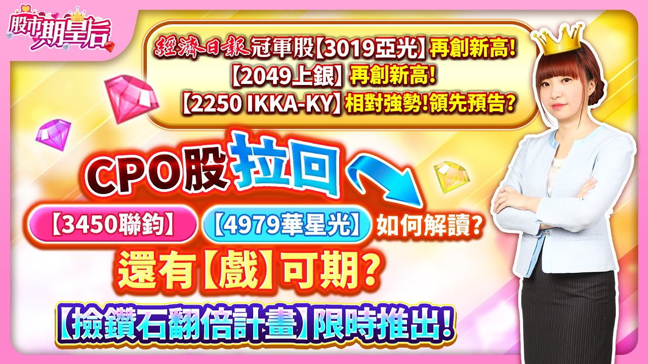 量大強漲股整理】CPO股走勢分歧，後市如何解讀，告訴你!!!