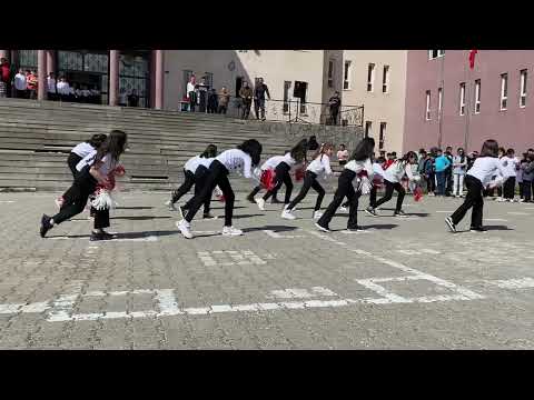 23 Nisan 2023 Ağrı İmkb Gazi Ortaokulu 5-C sınıfı Dans gösterisi (waka waka)