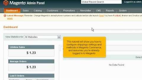 How to configure shipping settings and methods in Magento Commerce | FastDot Cloud Hosting