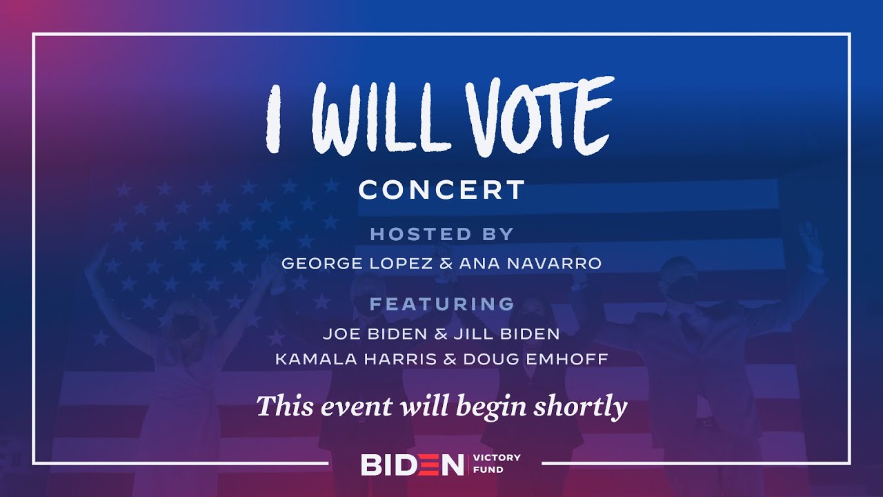 I Will Vote Concert ft A$AP Ferg, P!nk, Cher, John Legend, & MORE | Joe Biden for Presiden - I Will Vote Concert ft A$AP Ferg, P!nk, Cher, John Legend, & MORE | Joe Biden for President
