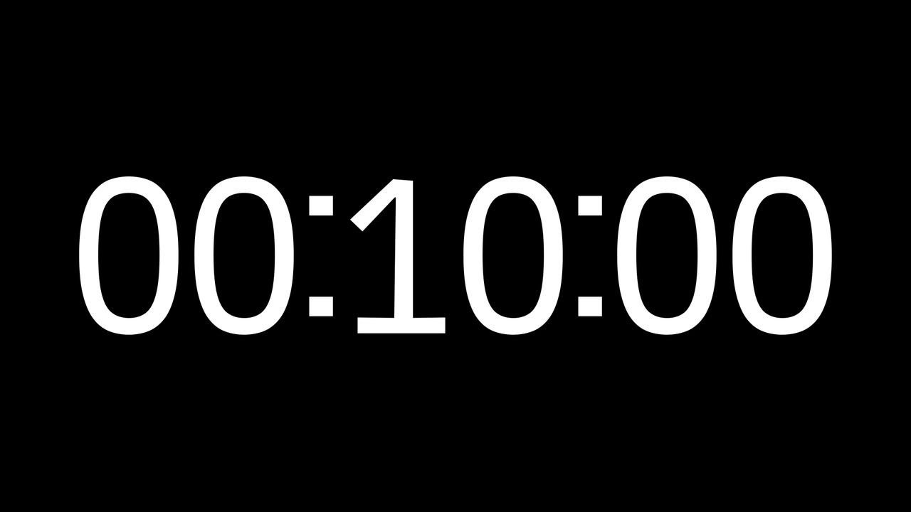 Ruda / Regular / 10 Minute Timer / Countdown / Alarm / No Music
