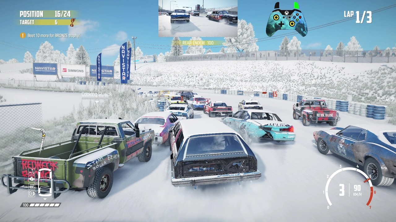 Wreckfest 26.03.04 Warwagon Rumble Race - Fire Rock Raceway Short Circuit