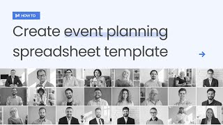 How to create event planning spreadsheet template | Retable