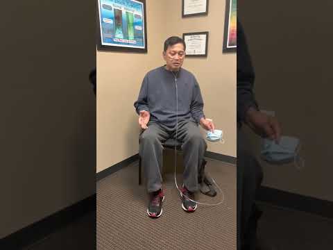 Came to our office in a wheelchair...