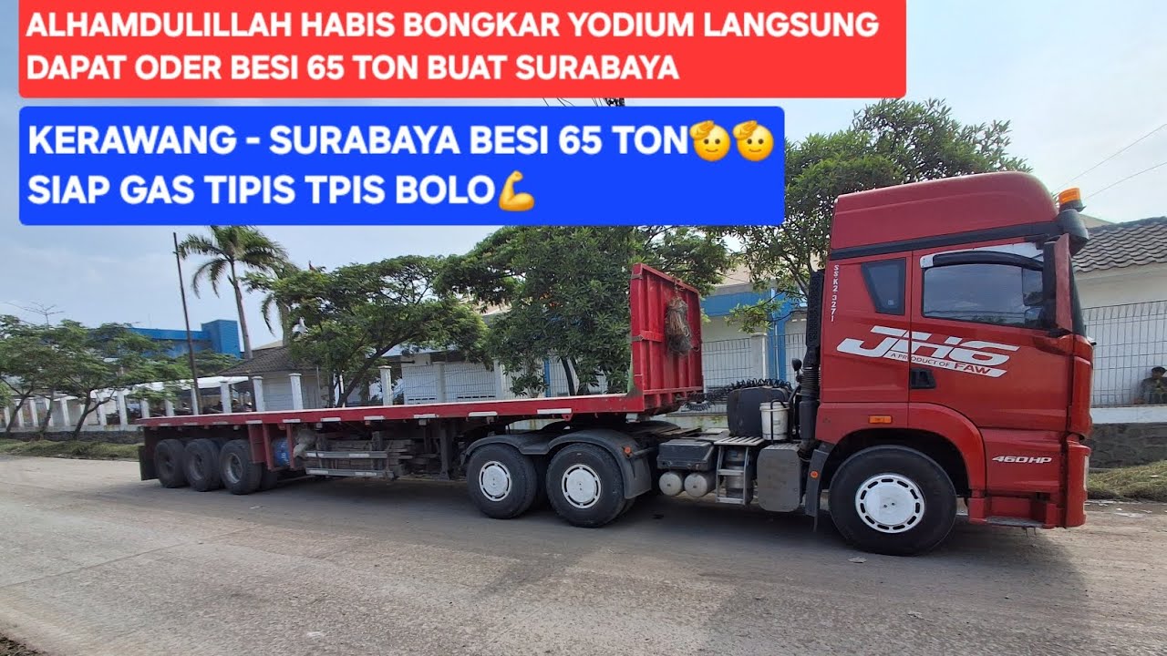 Kerawang - surabaya besi beton 65 ton ( alhamdulillah bongkar muat )