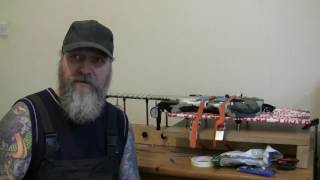ESP MII Thru Neck in Urban Camo in for a complete fret level...