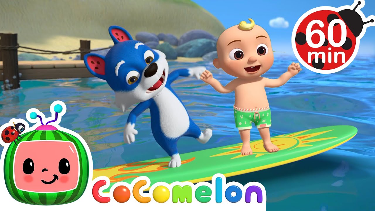 Balloon Beach Song | CoComelon Animal Time | Animal Nursery Rhymes