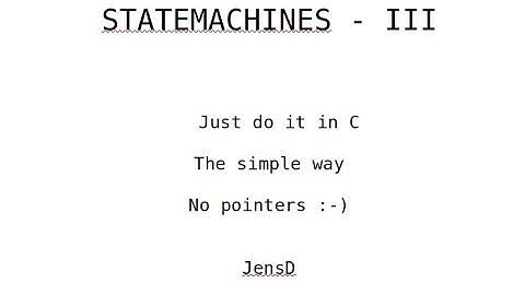 state machines by case-switch