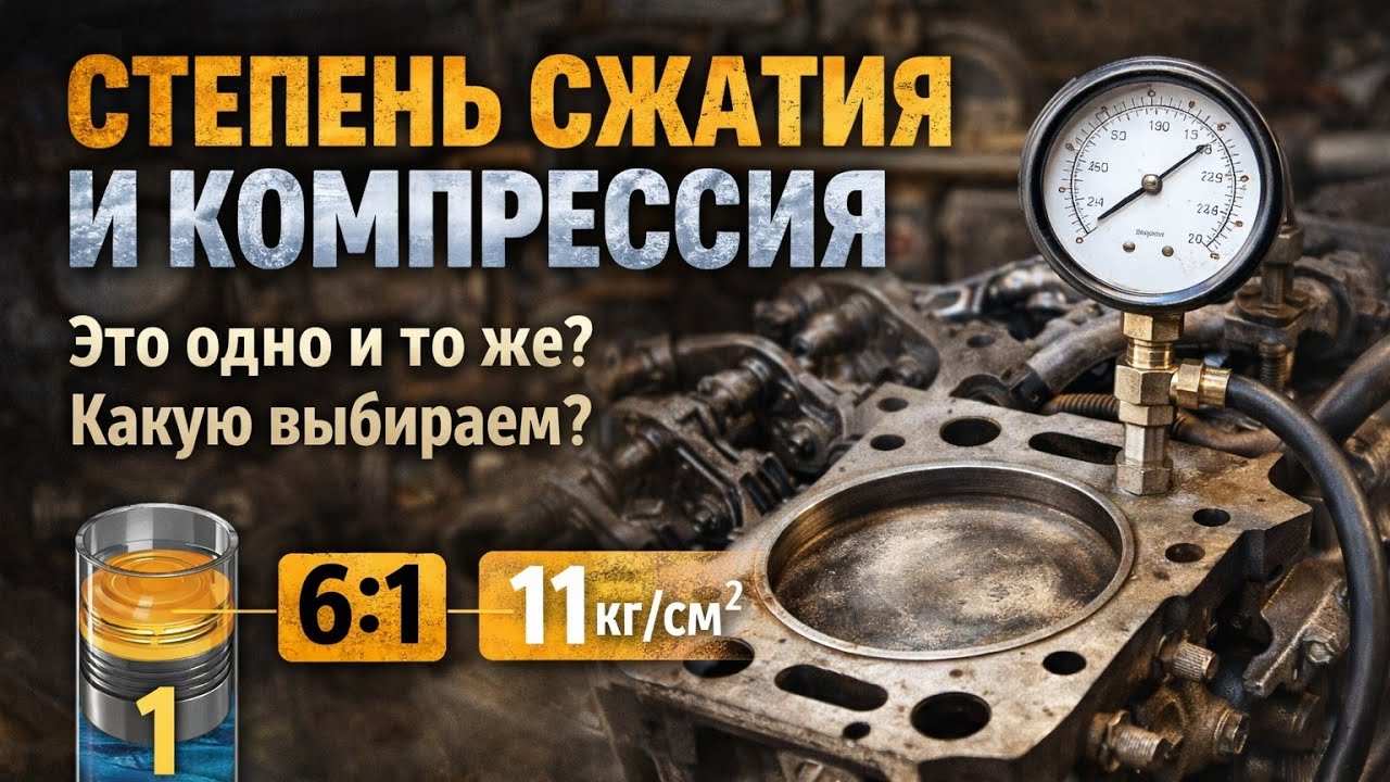 Степень сжатия и компрессия