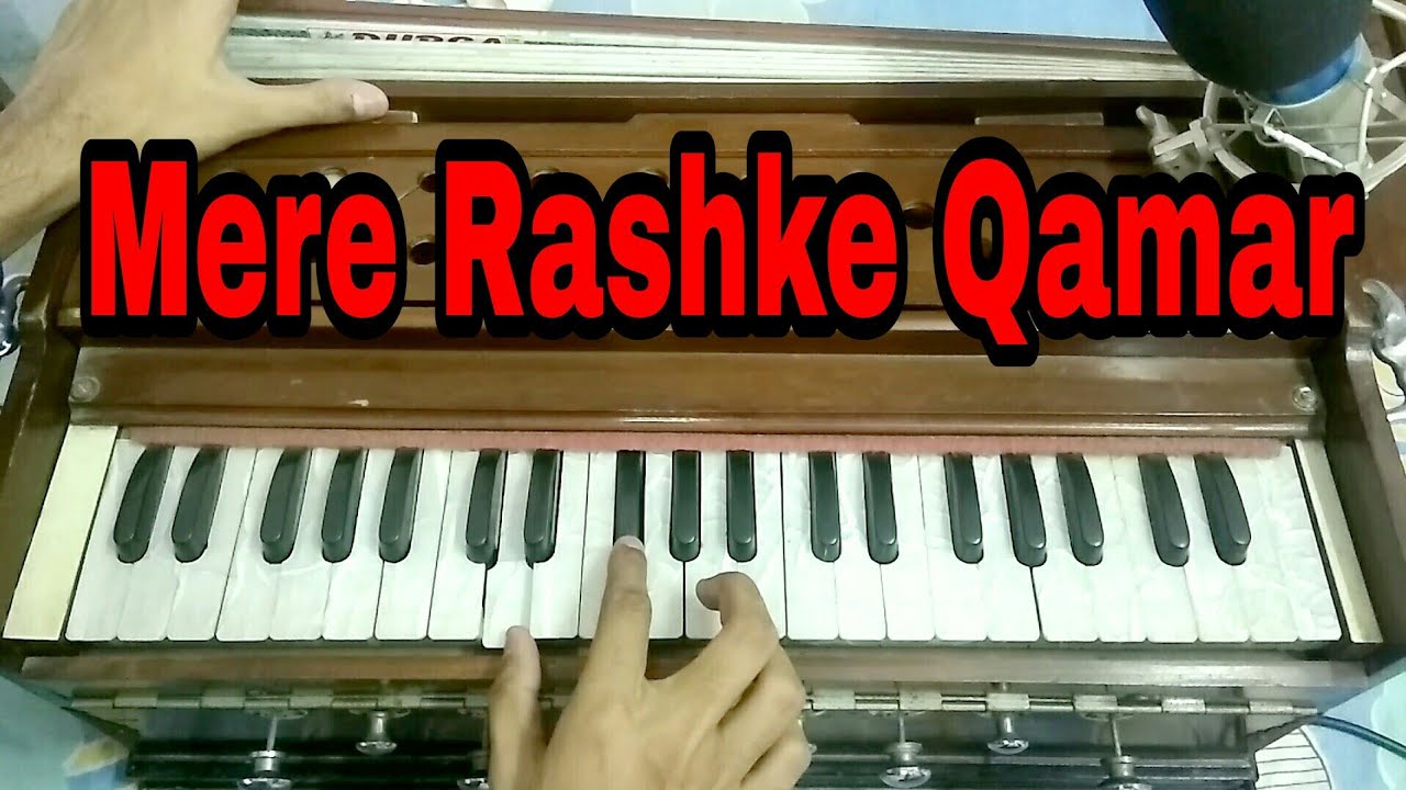Mere Rashke Qamar Harmonium tutorial YouTube