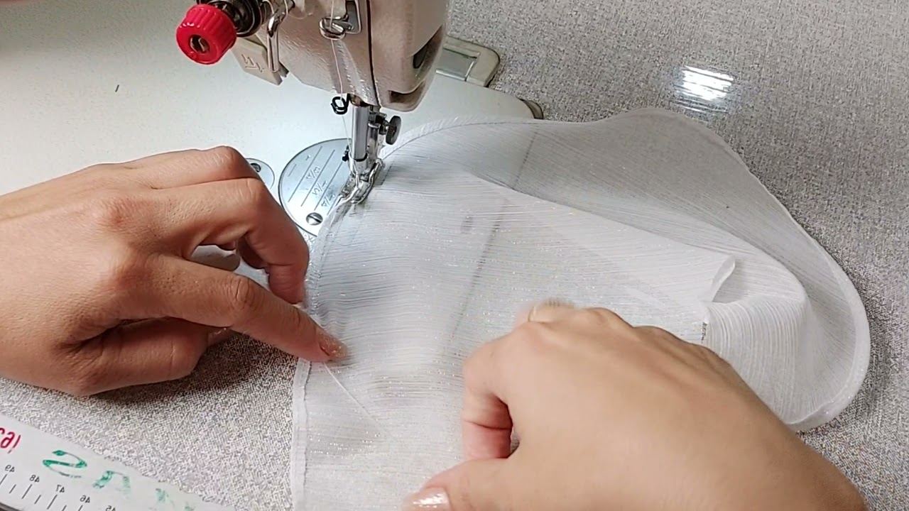 Como fazer barra de vestido com fio de nylon/ moda pet