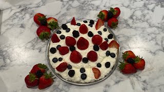 Pavlova recipe | fruits dessert cake | easy to make