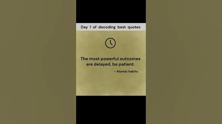 Be Patient because... #motivation #mindset