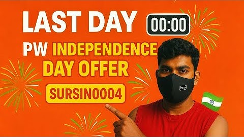 PW 15 August Sale Ends Today | Don’t Miss Out | Pw Coupon Code 