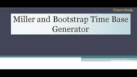 miller and bootstrap time base generator