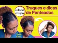 2 PENTEADOS FÁCEIS PARA CABELO CRESPO - (Truques e dicas fáceis)  #0060