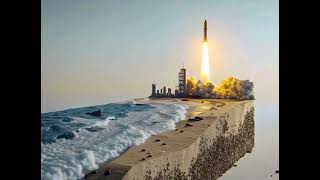 Epic Rocket Launch | AI Art Animation | Futuristic City & Ocean Cross-Section