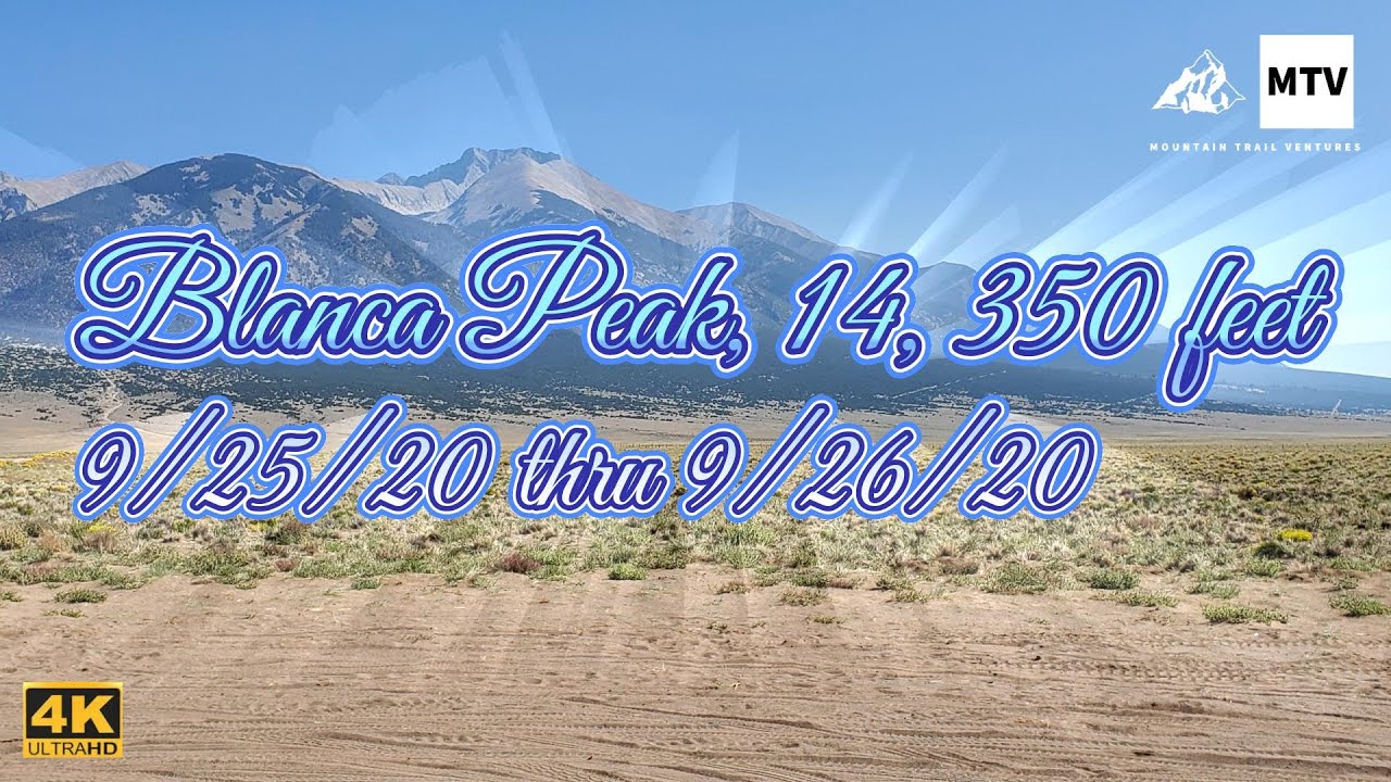 Blanca Peak Class 2 14er Climb Sangre de Cristo Range Colorado Rocky Mountains