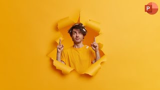 Ripped Paper Effect in PowerPoint #shorts