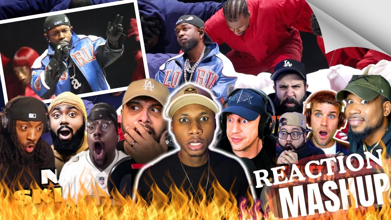 Kendrick Lamar Superbowl 2025 Halftime Performance | Reaction Compilation
