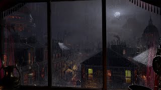 Heavy Rain In Victorian London | Rain On Window | Fall Asleep Fast | Sleep Well | 4K | 8 Hours screenshot 1