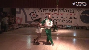 AZC 2012 Mr Dragon & Bruna Sousa - Samba de Gafieira Show (Funkeado) Amsterdam Zouk Congress 2012