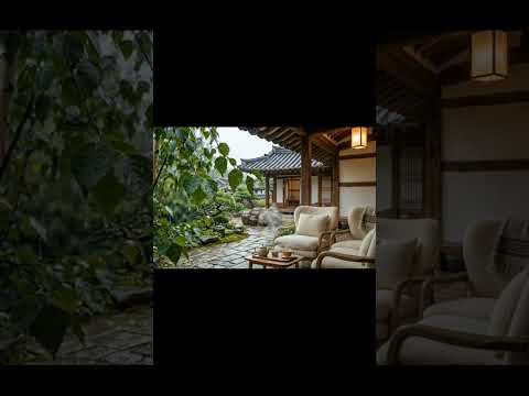 한옥 #비오는날 #차한잔 #빗소리 #따뜻한차 #힐링타임#Hanok #RainyDayVibes #TeaTime #KoreanTradition#s #aigenerated