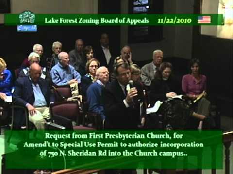 Zoning Board Of Appeals - November 22, 2010