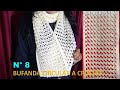 BUFANDA INFINITA O CIRCULAR a crochet en punto PANAL DE ABEJA paso a paso en video tutorial