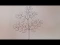 How to draw moringa leaf (முருங்கை இலை) Step by step//Foliage//Vel's Art Classes.....