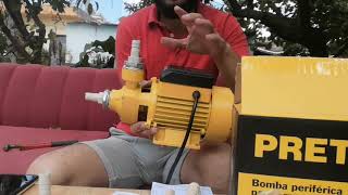 Conectar bomba periférica  de agua Pretul de 1/2 hp con mangueras