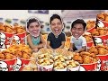 ENTIRE KFC MENU IN 10 MIN! (ft. Wassabi Productions)