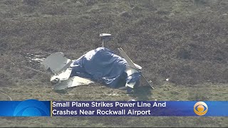 2 Killed When Small Plane Strikes Power Line, Crashes Near Rockwall Airport