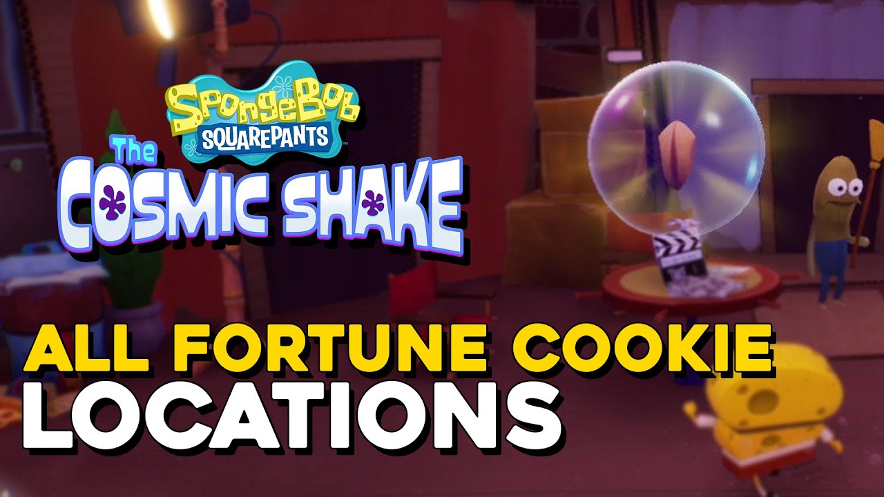 SpongeBob Squarepants The Cosmic Shake All Fortune Cookie Locations