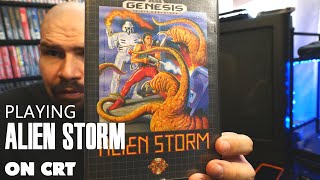 Alien Storm for Sega Genesis on a CRT (Memory Lane)