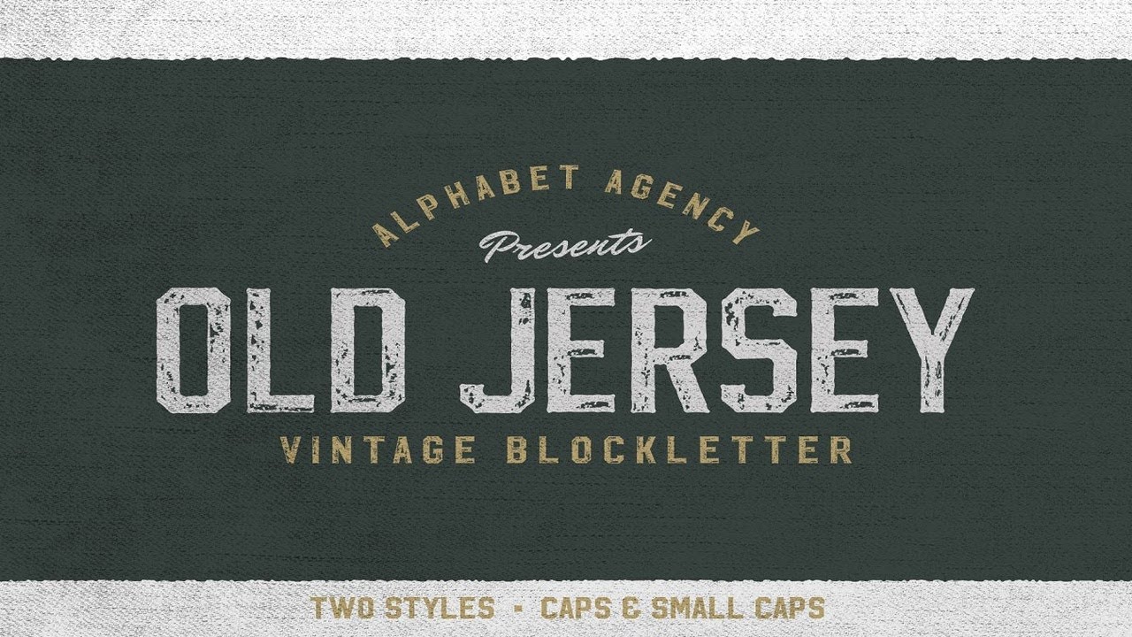 OLD JERSEY FONT DUO Font Free Download