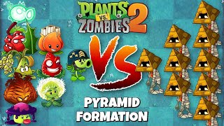 PVZ 2 Challenge - Plants Team 3 Plant Food Vs Pyramid Head Zombie Team - Who Will Win?