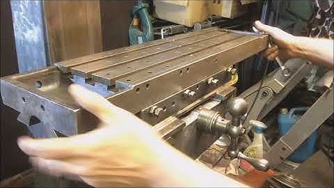 Index Model 40H Mill   Table assembly  Finally !!
