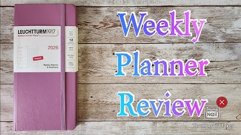 Leuchtturm1917 Weekly Planner & Notebook Review