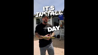 All Pro Shade Concepts — Custom Retractable Awning Installation Day for Niko's Backyard.