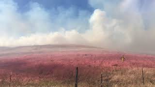 Firefighters are working to contain a grass fire on lakeville highway
southeast of petaluma. the is about 125 acres and has been 50%
contained. (video b...