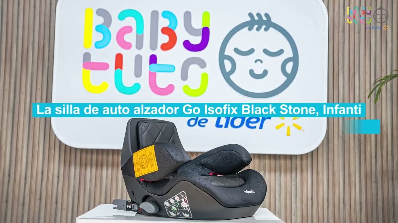 Silla de auto alzador Go Isofix Black Stone, Infanti 