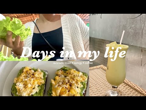DAYS IN MY LIFE • what I eat in a week *home and outside food* 🥞🥑😋🌦️