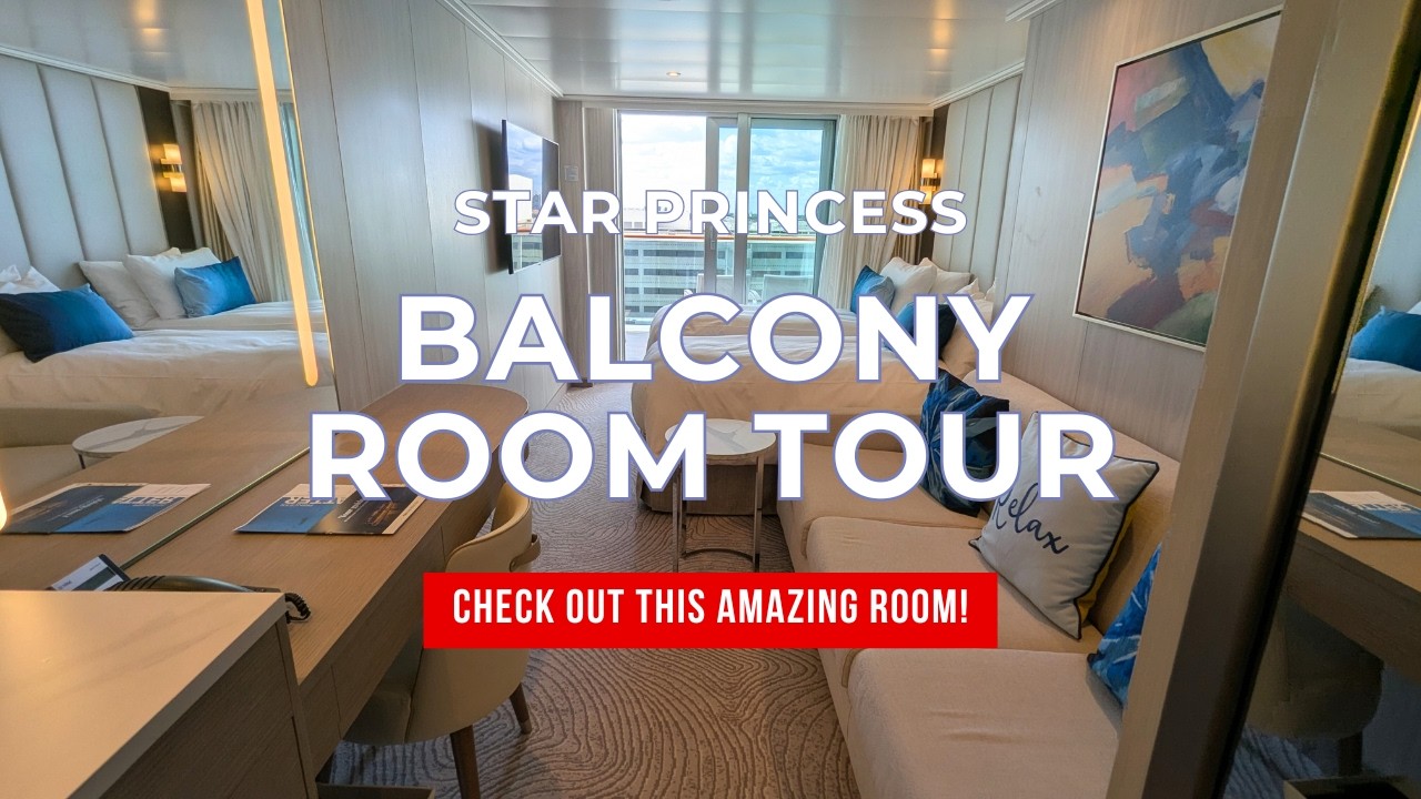 MUST see Deluxe Balcony Room on Star Princess! We show you our amazing cabin on this new ship