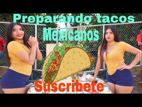 Isela Rivas prepara unos tacos mmm