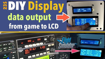 23$ DIY screen with data output from Flightsim to LCD • k.zuar Display • Дисплей на Arduino • pv2