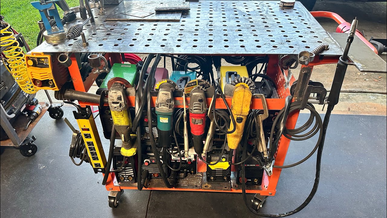 Power Strip added to welding cart