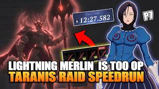 All Boss Clear Speedrun with Lightning Merlin | Abyss Taranis Raid | The Seven Deadly Sins: Origin