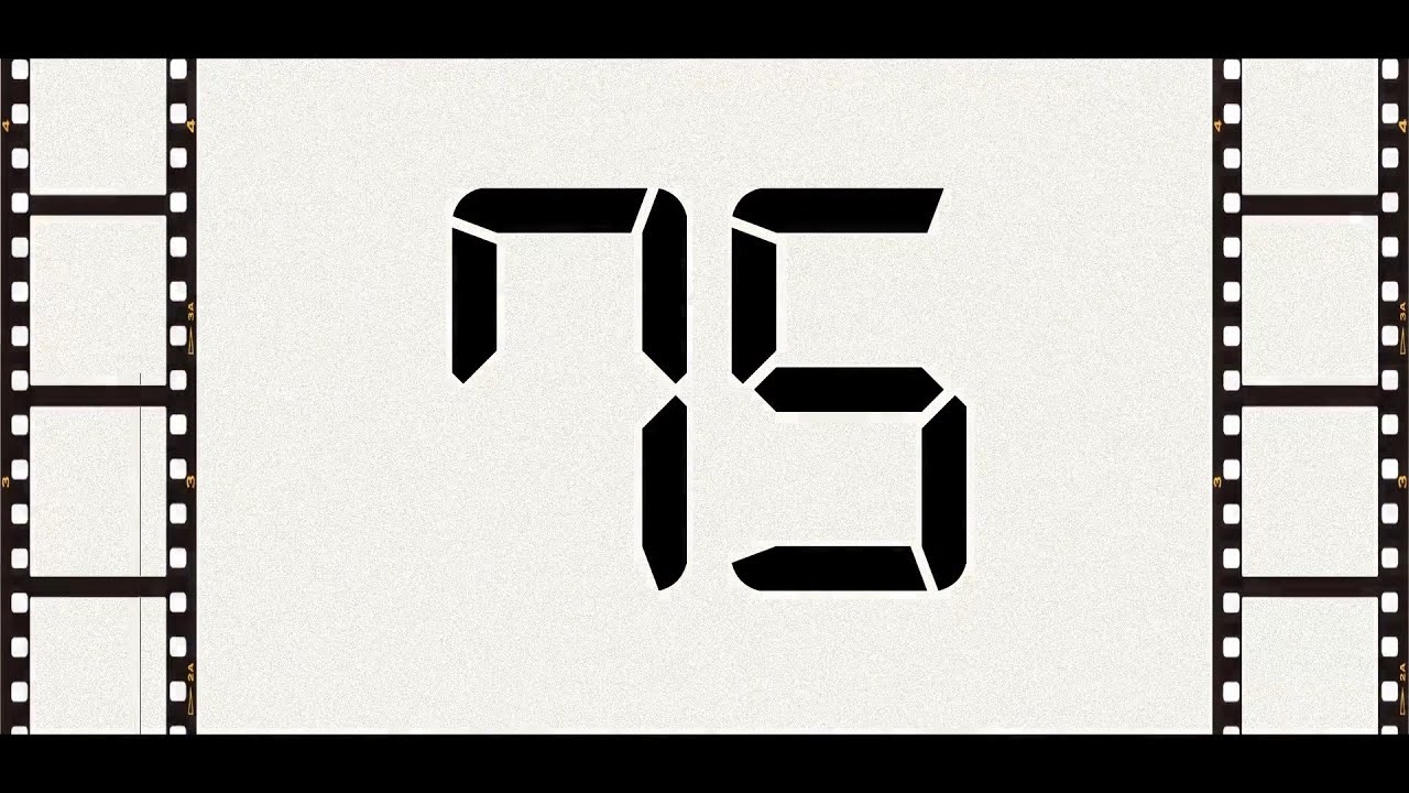 Countdown from 75 to 0 (Retro)